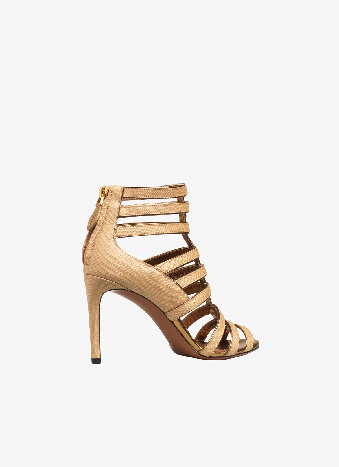 Heeled Sandal
 ALAÏA GOLD HEELED SANDAL